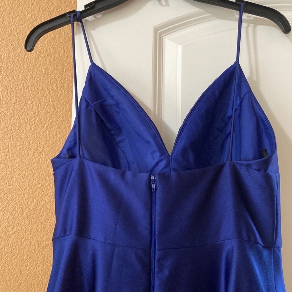 Batsy and adam satin v neck ball gown - Picture 4 of 5